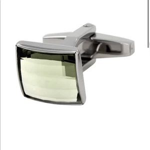 Swarovski Square Stainless Steel Cufflinks NEW